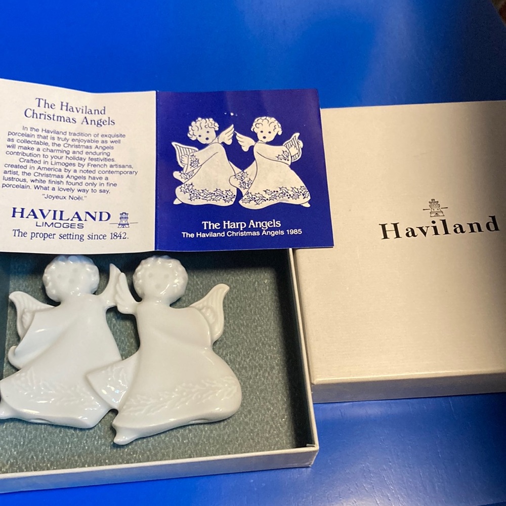 1985 Limoges Haviland Christmas Angels